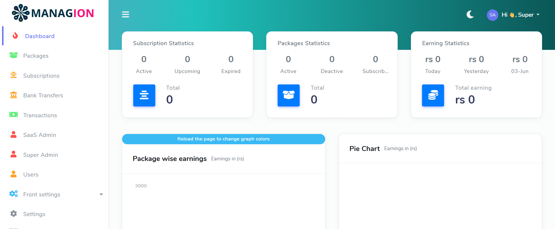 Managion Dashboard